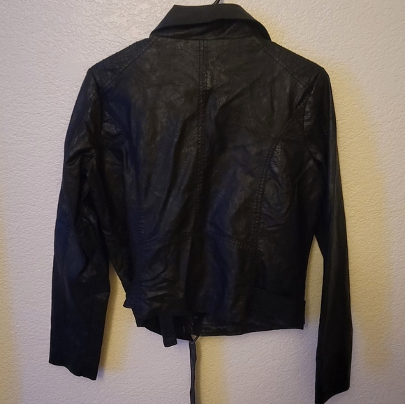 Arizona Jean Co. Faux Leather Jacket Size M - Picture 3 of 4